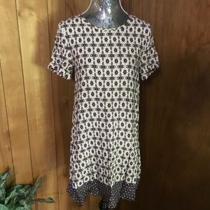 Ya Los Angeles Border Print Pullover Dress